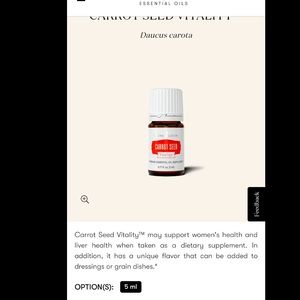 Young living carrot seed vitality